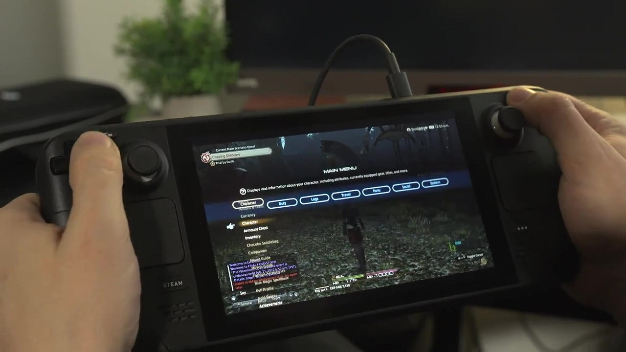 Steam Deck《太空戰士14》實機影片 運行順暢