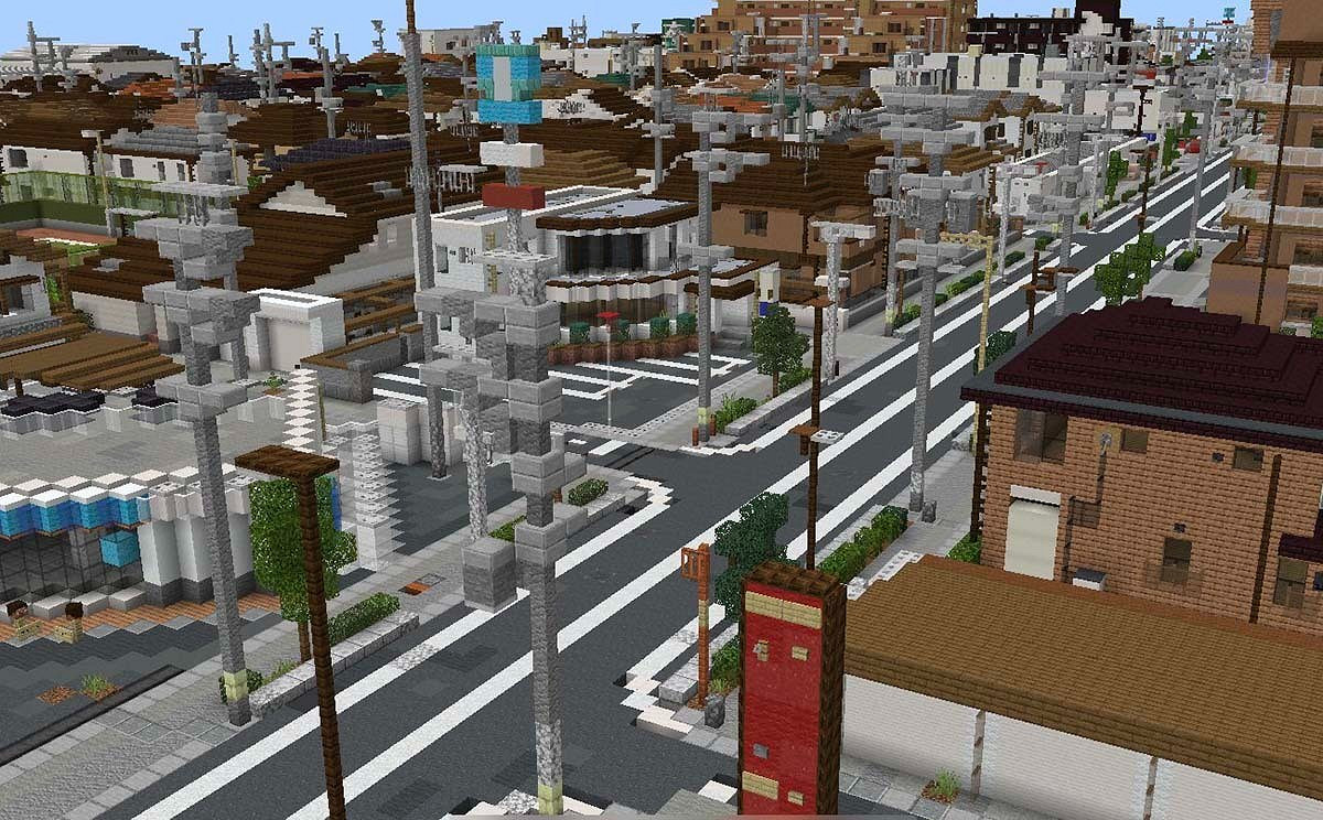 玩家組織打造《當個創世神麥塊》都市MOD 極盡還原大阪郊外風貌 玩家組織打造《當個創世神麥塊》都市MOD 極盡還原大阪郊外風貌