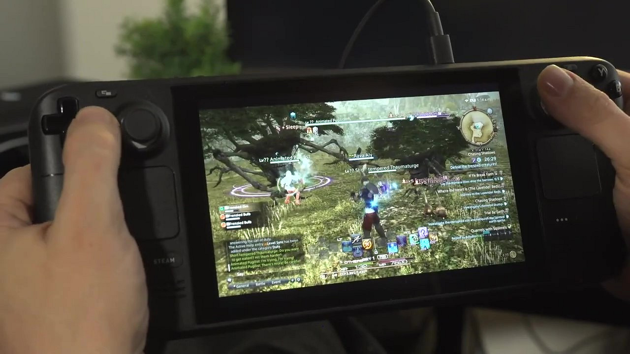 Steam Deck《太空戰士14》實機影片 運行順暢