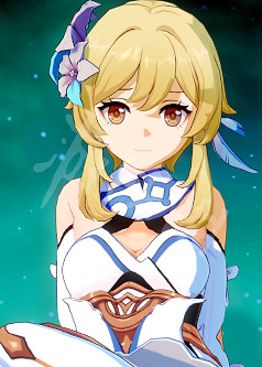 《戀活Sunshine》人物卡原神旅行者熒分享 原神旅行者熒怎麽捏？