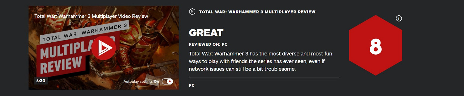 《全軍破敵:戰鎚3》多人模式IGN 8分:休閒玩家也適用 《全軍破敵:戰鎚3》多人模式IGN 8分:休閒玩家也適用