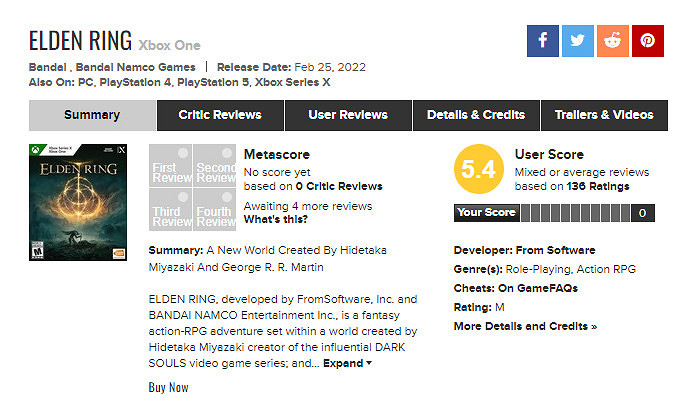 曝《艾爾登法環》X1版無法連網 萬代現已更新修復