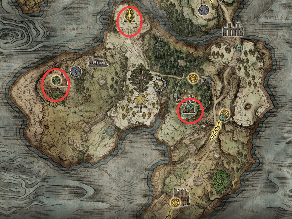 《艾爾登法環》聖杯滴露位置地圖一覽 聖杯滴露在哪找？