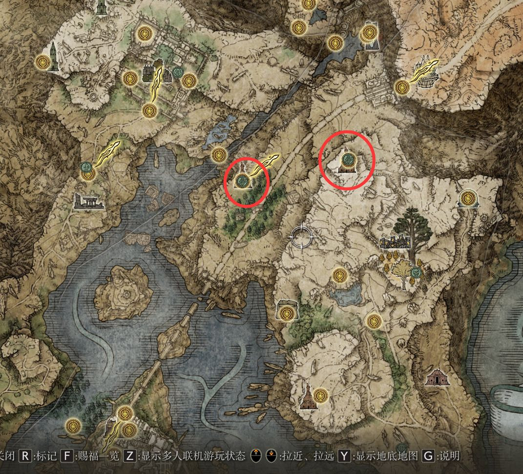 《艾爾登法環》聖杯滴露位置地圖一覽 聖杯滴露在哪找？