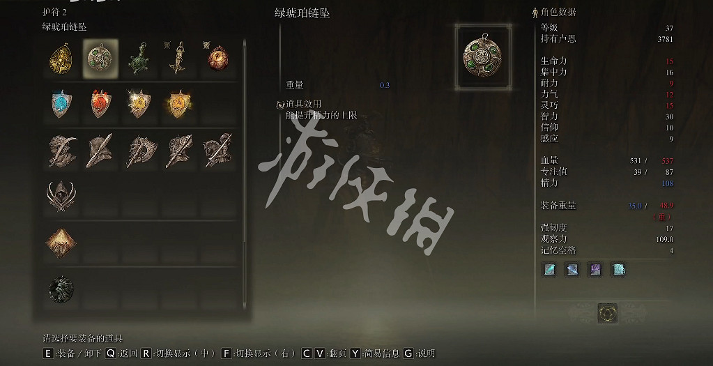 《艾爾登法環》綠琥珀鏈墜如何獲取？綠琥珀鏈墜獲取方式