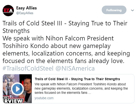 Falcom冷飯開炒 兩款《英雄傳說》計劃登陸本世代主機 Falcom冷飯開炒 兩款《英雄傳說》計劃登陸本世代主機