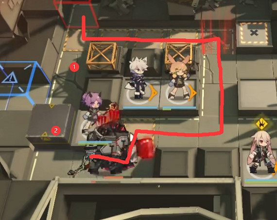 《明日方舟》TB4突襲低配攻略 TB-4流寇幫箱子怎麽擺