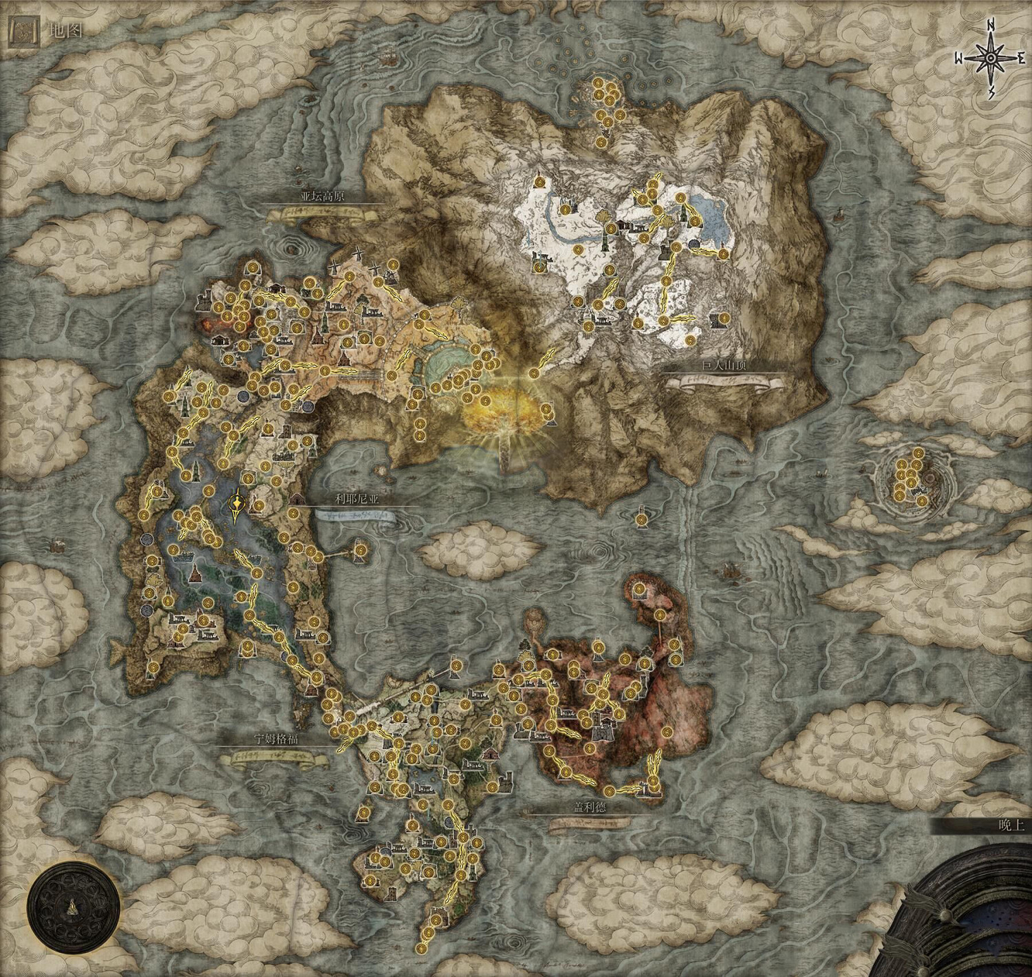 《艾爾登法環》全賜福位置地圖匯總 篝火地圖位置大全 《艾爾登法環》全賜福位置地圖匯總 篝火地圖位置大全