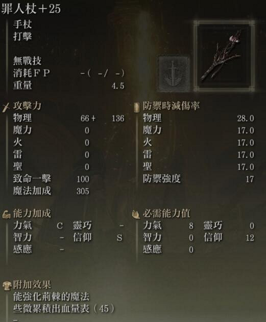 《艾爾登法環》法杖圖鑒介紹 法杖屬性哪個好？