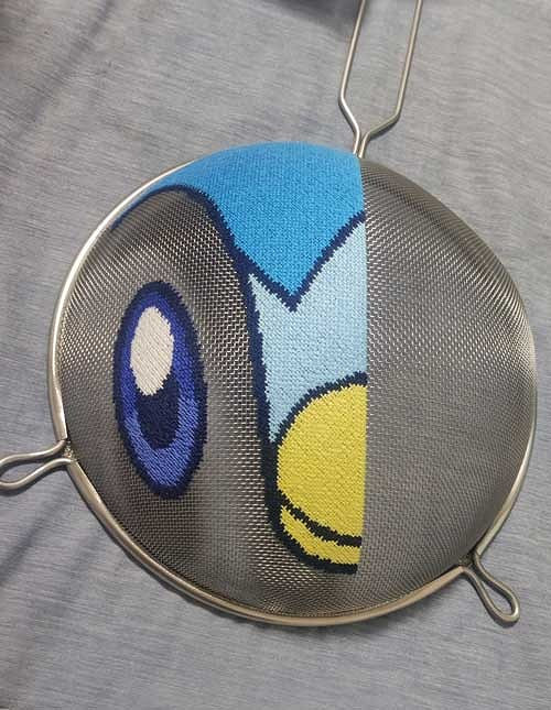 寶可夢粉絲創意打造波加曼主題金屬漏網盆 別具特色 寶可夢粉絲創意打造波加曼主題金屬漏網盆 別具特色