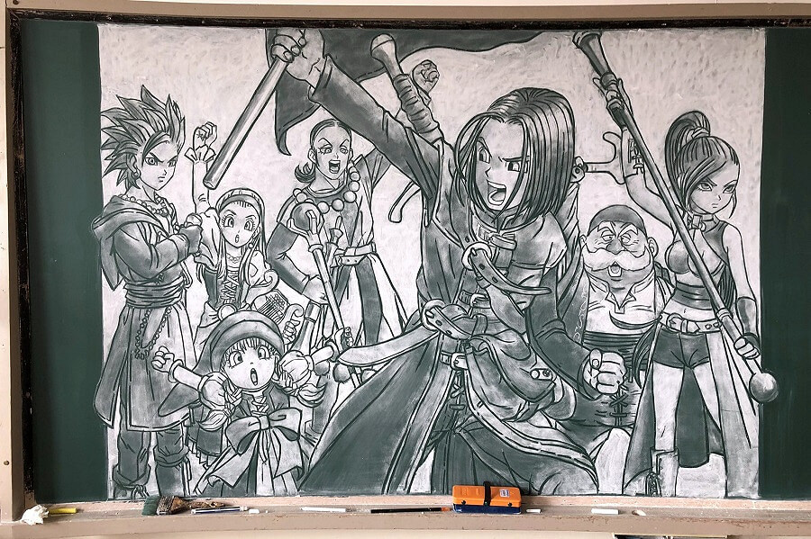 黑板報出大神 美術老師製作《寶可夢》藝圖板報精美絕倫