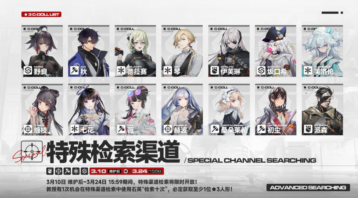 《雲圖計劃》特殊通路檢索開啟 野良卡池開放 《雲圖計劃》特殊通路檢索開啟 野良卡池開放
