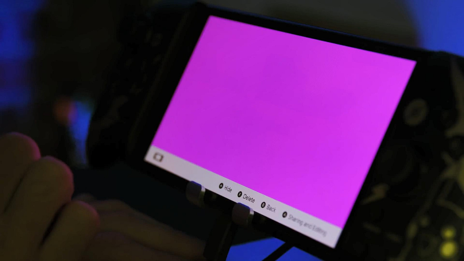 持續測試3600小時後 Switch OLED才出現了燒屏現象 持續測試3600小時後 Switch OLED才出現了燒屏現象