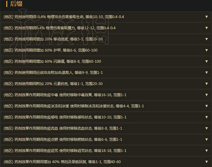 《流亡黯道》藥劑種類及使用大全 《流亡黯道》藥劑種類及使用大全