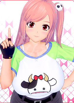 《戀活Sunshine》人物卡粉毛奶牛妹分享 粉毛奶牛妹怎麽捏？