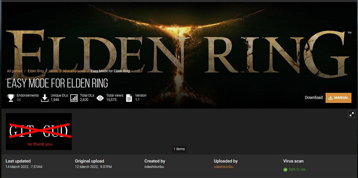 不用砸爛手把了!《艾爾登法環》簡單模式MOD推出! 不用砸爛手把了!《艾爾登法環》簡單模式MOD推出!