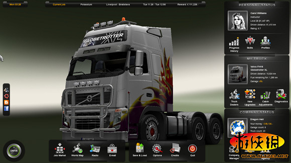 《歐洲卡車模擬2》圖文攻略