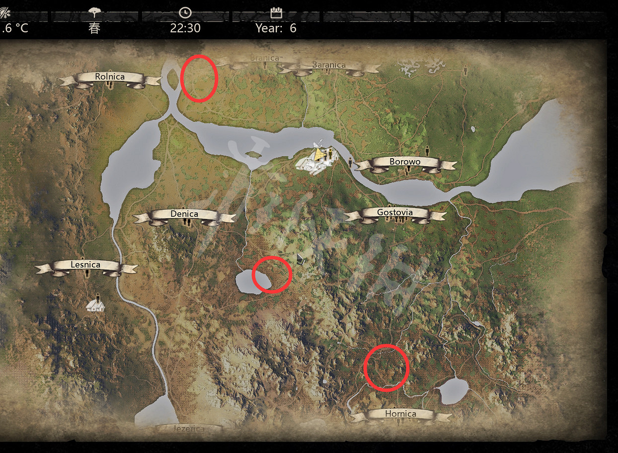 《中世紀王朝》牛在哪裡？牛刷新位置地圖分享