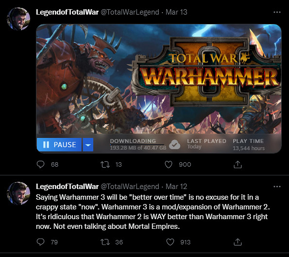 國外全戰最大主播銳評《全戰3》 直言CA的擺爛態度! 國外全戰最大主播銳評《全戰3》 直言CA的擺爛態度!