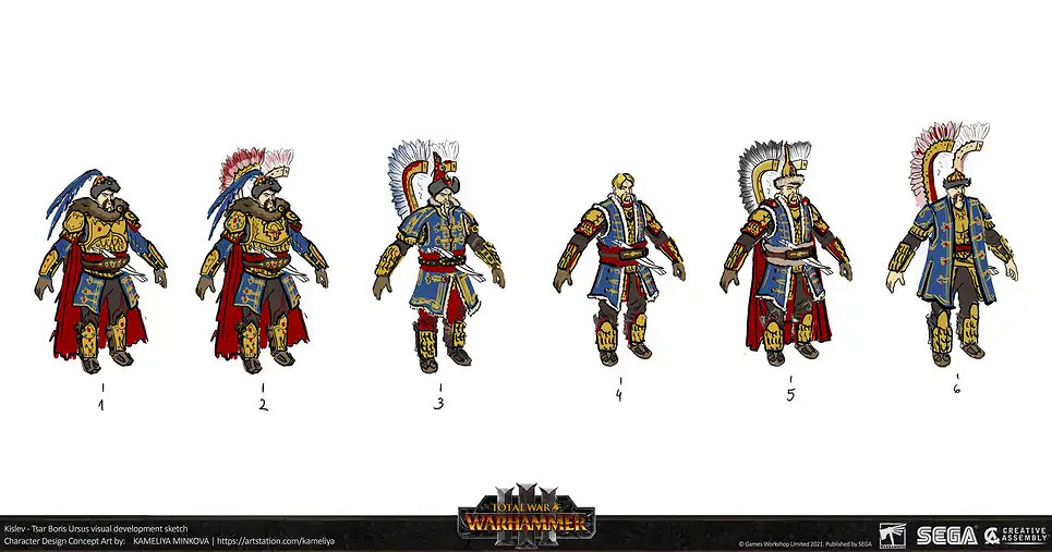 原來都是原畫在C! 《全面戰爭 戰鎚3》公開設定集 原來都是原畫在C! 《全面戰爭 戰鎚3》公開設定集