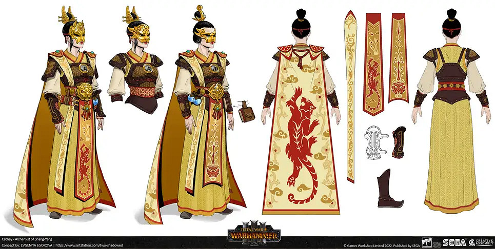 原來都是原畫在C! 《全面戰爭 戰鎚3》公開設定集 原來都是原畫在C! 《全面戰爭 戰鎚3》公開設定集