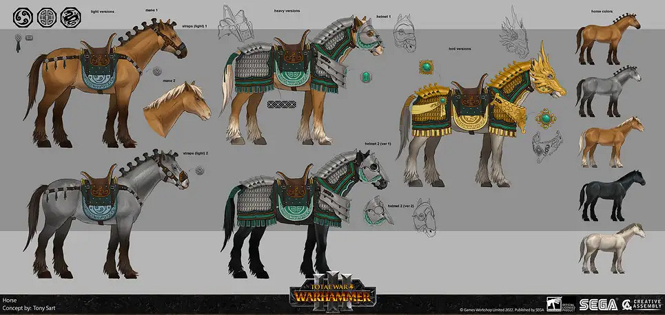 原來都是原畫在C! 《全面戰爭 戰鎚3》公開設定集 原來都是原畫在C! 《全面戰爭 戰鎚3》公開設定集