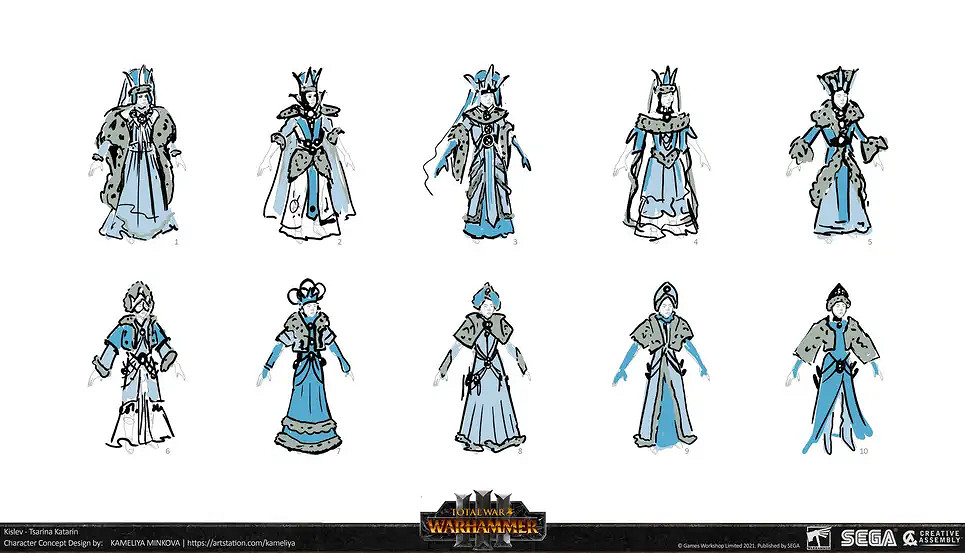 原來都是原畫在C! 《全面戰爭 戰鎚3》公開設定集 原來都是原畫在C! 《全面戰爭 戰鎚3》公開設定集