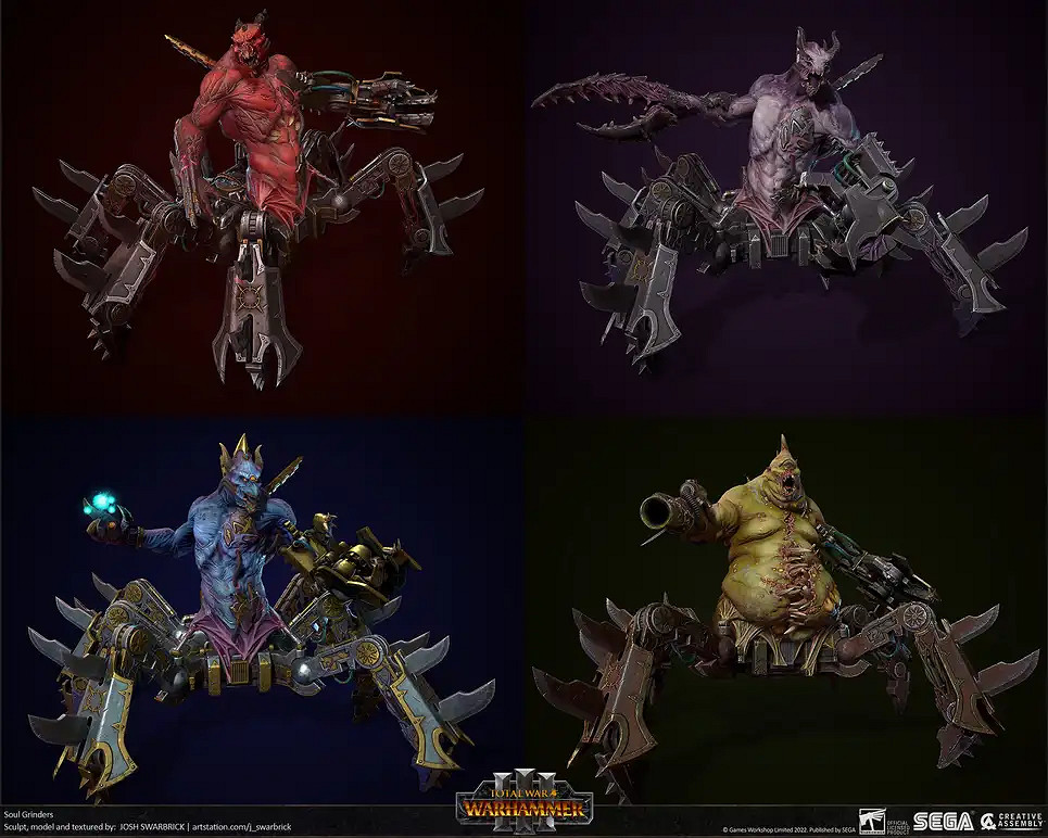 原來都是原畫在C! 《全面戰爭 戰鎚3》公開設定集 原來都是原畫在C! 《全面戰爭 戰鎚3》公開設定集