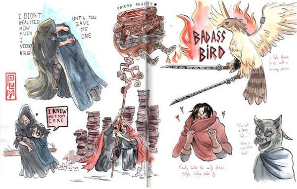 玩家分享自製專屬《艾爾登法環》手繪本 風格獨特！