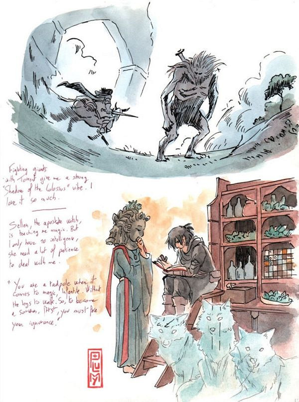 玩家分享自製專屬《艾爾登法環》手繪本 風格獨特！