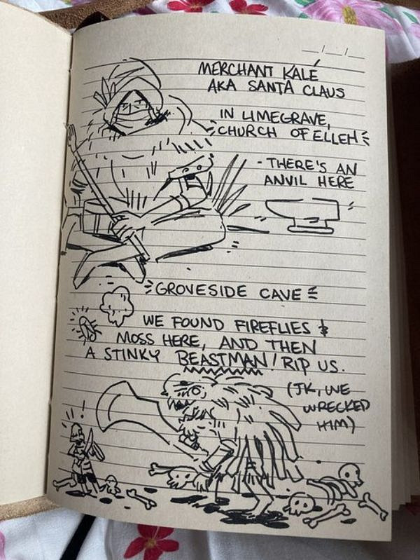 玩家分享自製專屬《艾爾登法環》手繪本 風格獨特！