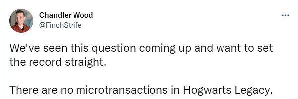 《霍格華茲的傳承》官方澄清:本作中沒有小額付費! 《霍格華茲的傳承》官方澄清:本作中沒有小額付費!