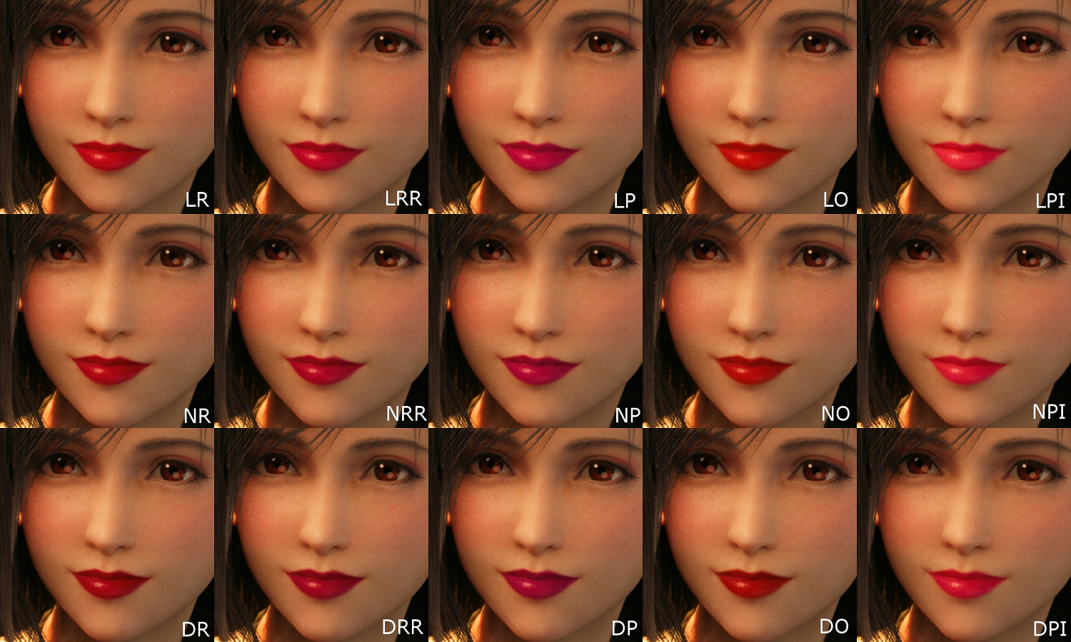 堪稱直男檢測器！《FF7 重製版》蒂法多色口紅mod！