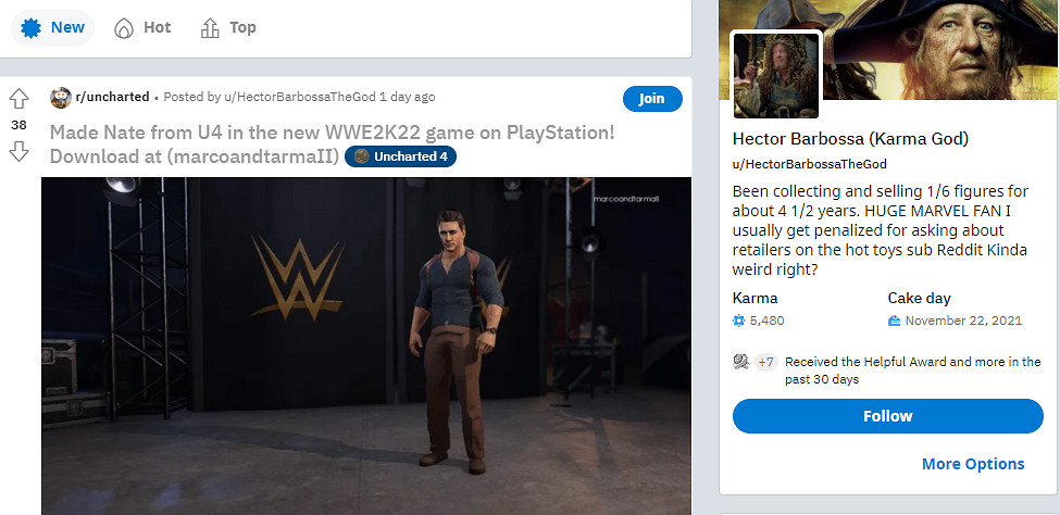 《WWE 2K22》 玩家捏臉還原奎爺、德雷克和亞瑟摩根 《WWE 2K22》 玩家捏臉還原奎爺、德雷克和亞瑟摩根