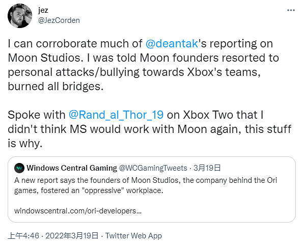 《奧日》工作室低俗文化引熱議!微軟早已看透了一切 《奧日》工作室低俗文化引熱議!微軟早已看透了一切