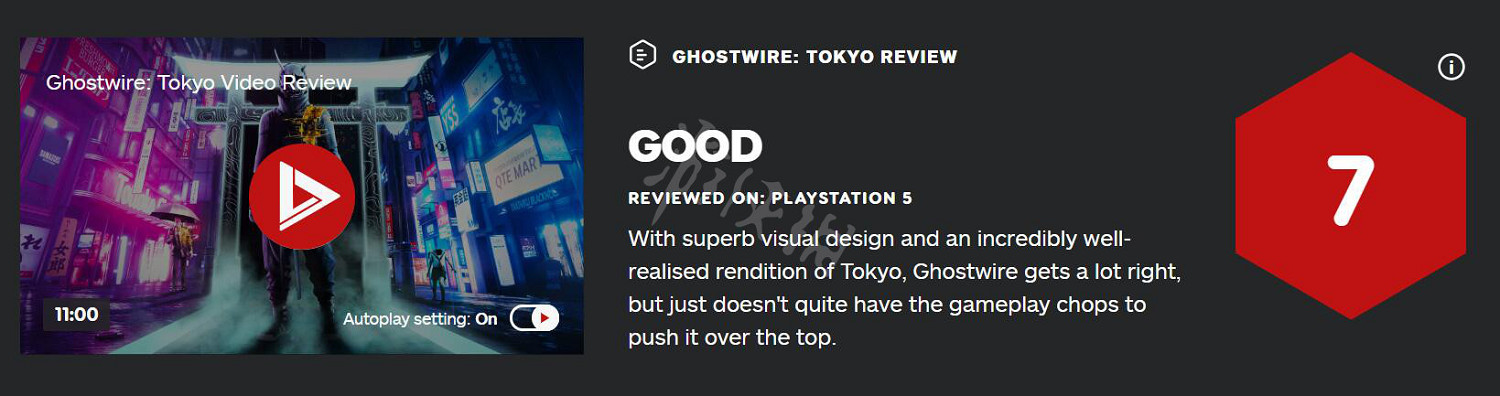 《幽靈線東京》IGN評分高嗎?IGN評分與評價一覽 《幽靈線東京》IGN評分高嗎?IGN評分與評價一覽