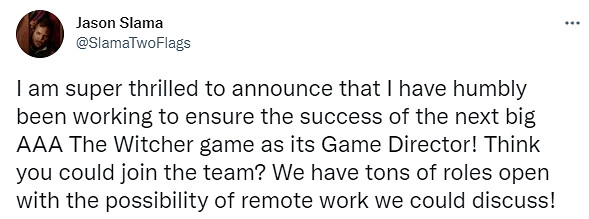 《巫師》新作總監:絕不像《電馭叛客2077》強制加班 《巫師》新作總監:絕不像《電馭叛客2077》強制加班