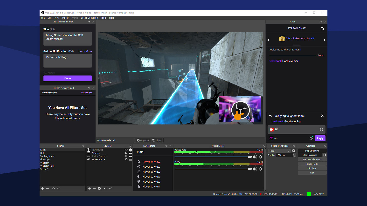 直播錄屏神器 還能當主機顯示器!OBS免費上架Steam 直播錄屏神器 還能當主機顯示器!OBS免費上架Steam