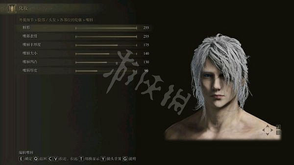 《艾爾登法環》男性角色如何捏臉？白髮男性捏臉資料分享