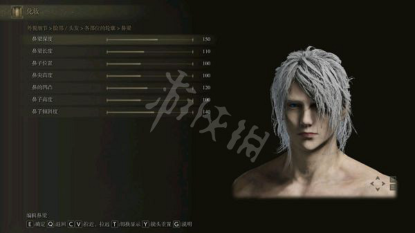 《艾爾登法環》男性角色如何捏臉？白髮男性捏臉資料分享