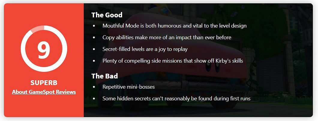 《星之卡比:探索發現》全球媒體評分解禁!均分85! 《星之卡比:探索發現》全球媒體評分解禁!均分85!