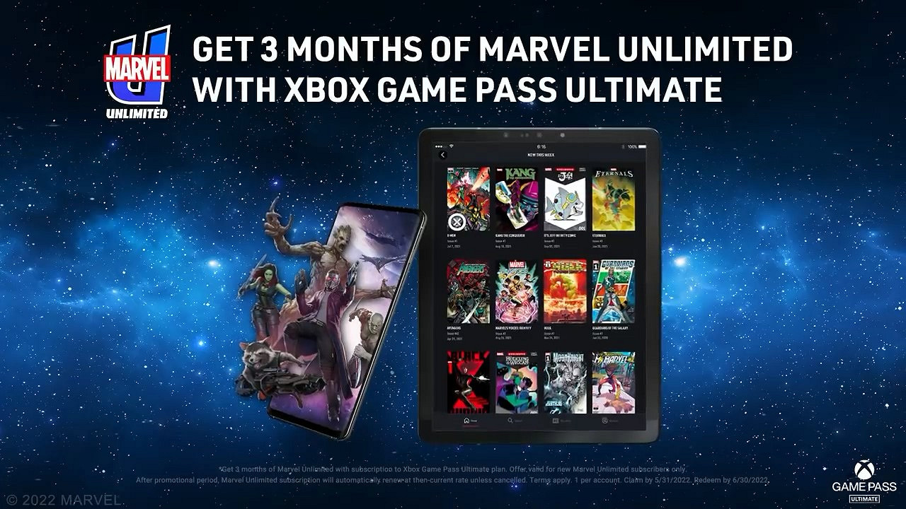  Xbox Game Pass (XGP) U會員新福利：三個月漫威漫畫平台會員免費領！