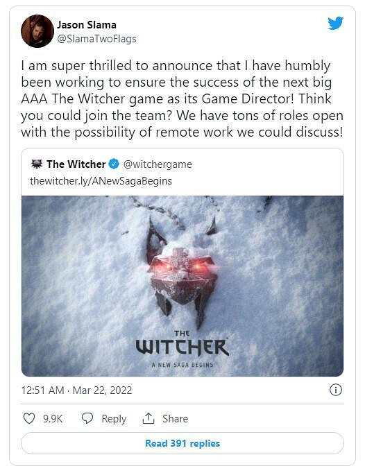 《巫師4》總監談“高強度加班”——絕對不會出現 《巫師4》總監談“高強度加班”——絕對不會出現