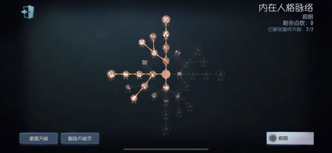 《第五人格》瘋眼天賦加點2022 瘋眼天賦加點圖最新分享 《第五人格》瘋眼天賦加點2022 瘋眼天賦加點圖最新分享