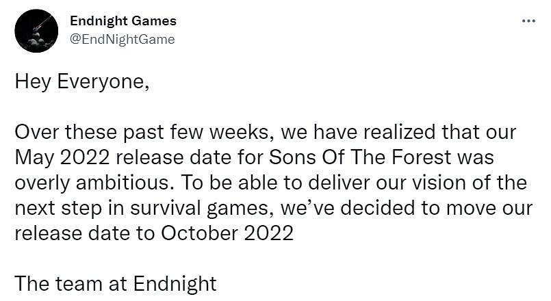 恐怖生存新作《森林之子》再次跳票 有生之年還有戲嗎 恐怖生存新作《森林之子》再次跳票 有生之年還有戲嗎