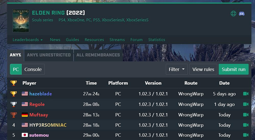 眾神之戰打響!《艾爾登法環》已確立三套速通規則! 眾神之戰打響!《艾爾登法環》已確立三套速通規則!