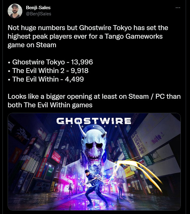 良好的開端！ 《幽靈線：東京》同時線上人數創新高