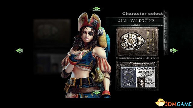 惡靈古堡HD重製版 吉爾換性感海盜服裝MOD