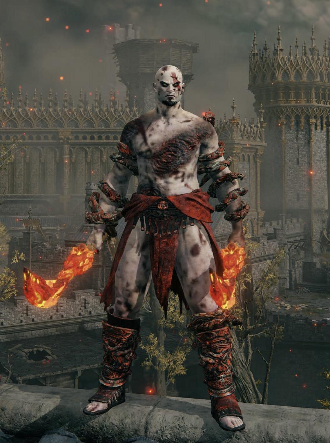 玩家在《艾爾登法環》還原戰神奎爺:簡直一模一樣! 玩家在《艾爾登法環》還原戰神奎爺:簡直一模一樣!