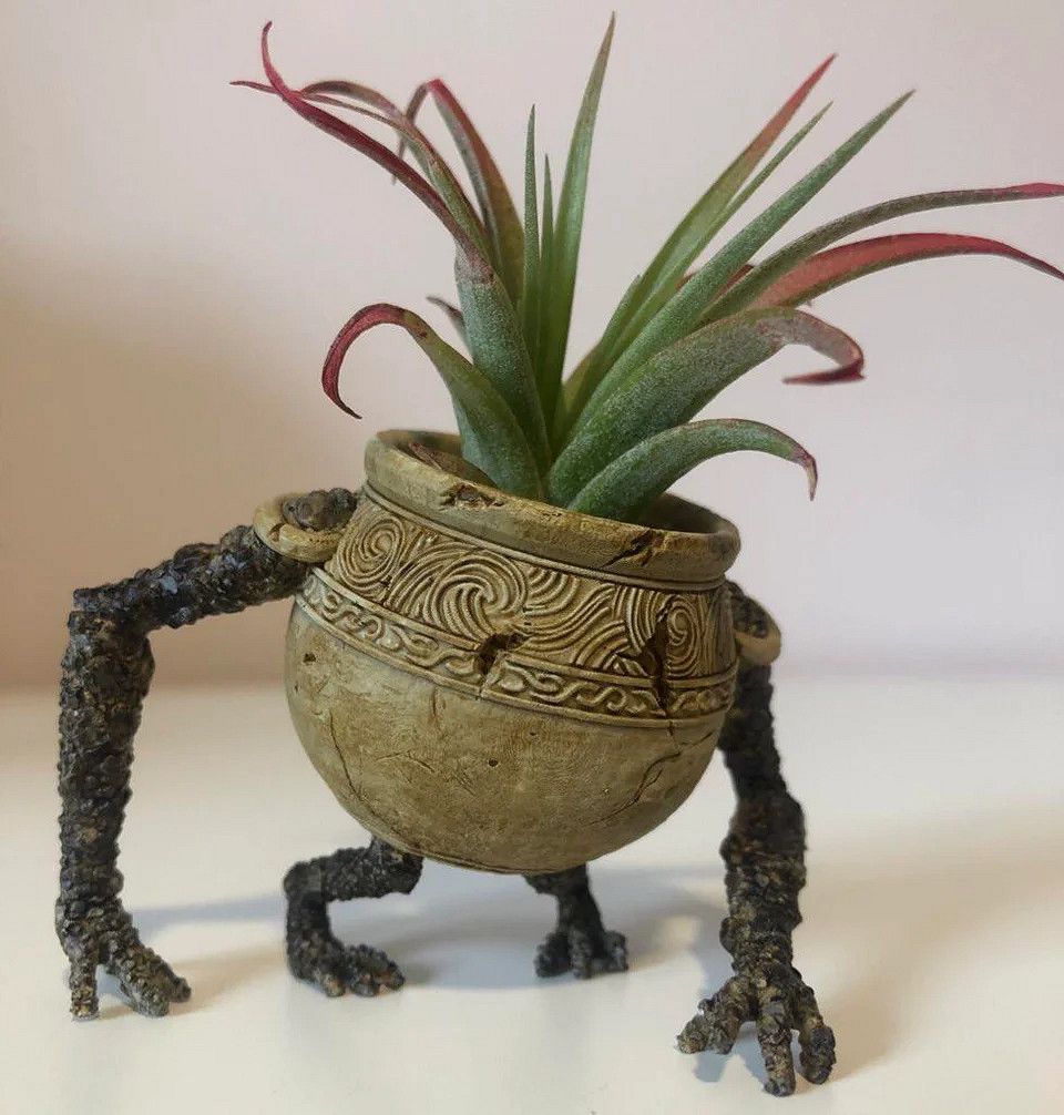 粉絲3D打印《艾爾登法環》“小壺”手辦 還能當花盆養盆栽 粉絲3D打印《艾爾登法環》“小壺”手辦 還能當花盆養盆栽